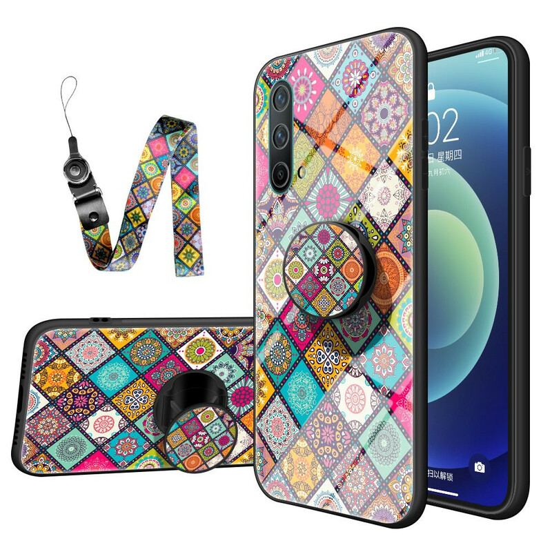 Cover OnePlus Nord CE 5G Patchwork Magnetisk Holder
