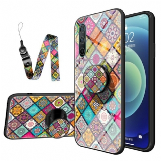 Cover OnePlus Nord CE 5G Patchwork Magnetisk Holder