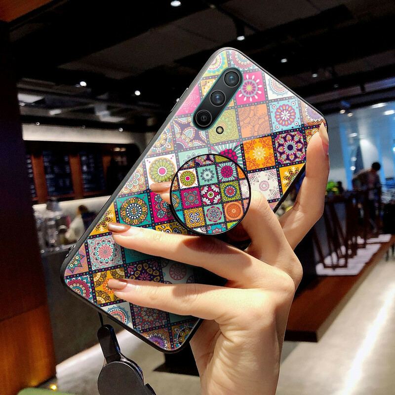 Cover OnePlus Nord CE 5G Patchwork Magnetisk Holder