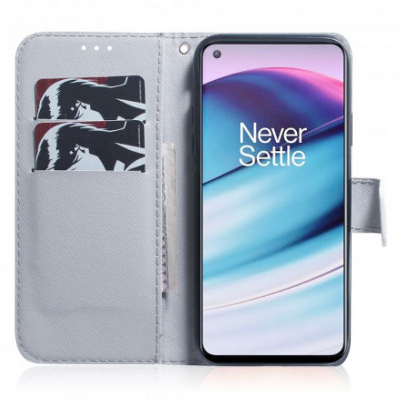 Flip Cover OnePlus Nord CE 5G Blomstrende Trægren