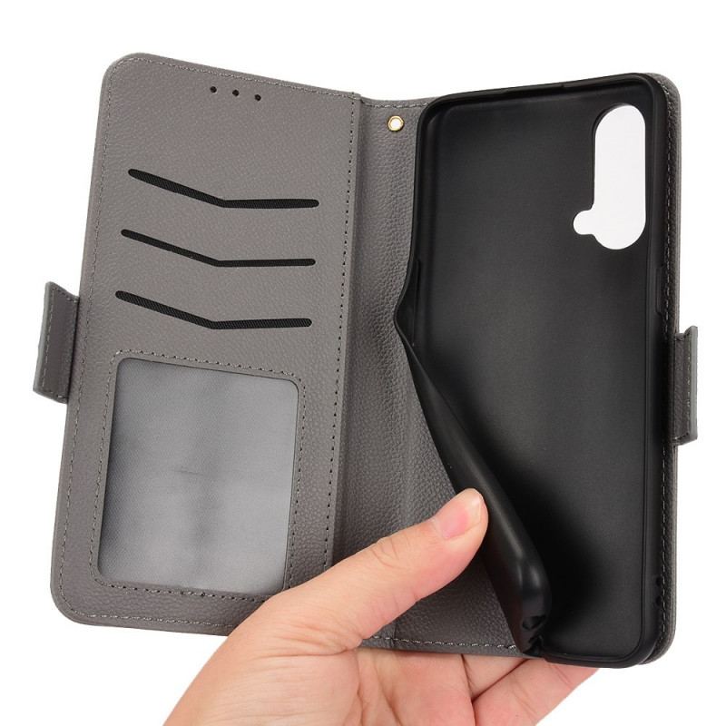 Flip Cover OnePlus Nord CE 5G Læder Cover Flap Dobbelt Nye Farver