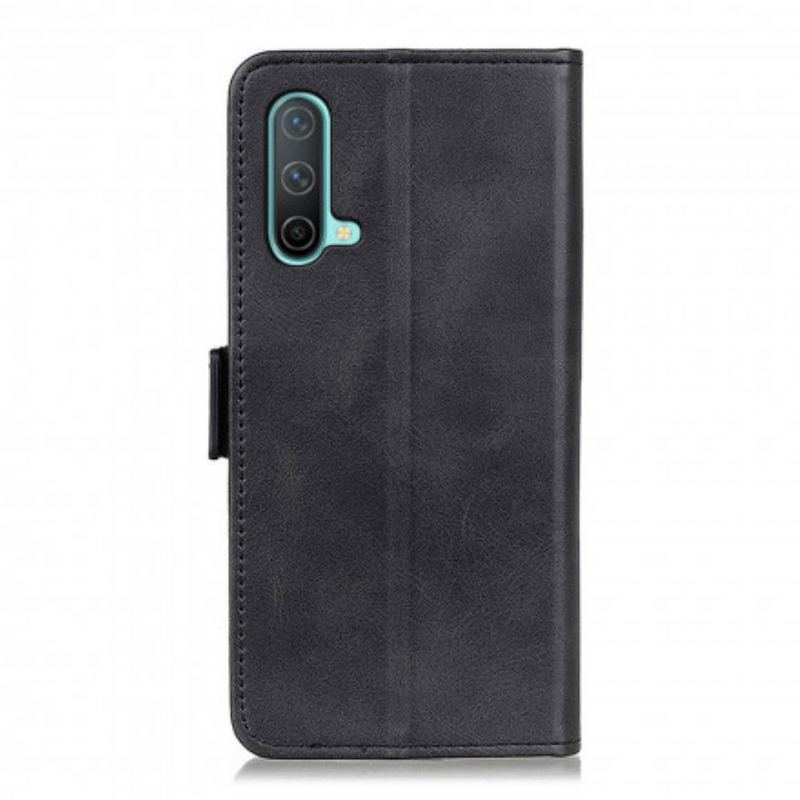 Læder Cover OnePlus Nord CE 5G Flip Cover Dobbelt Klap