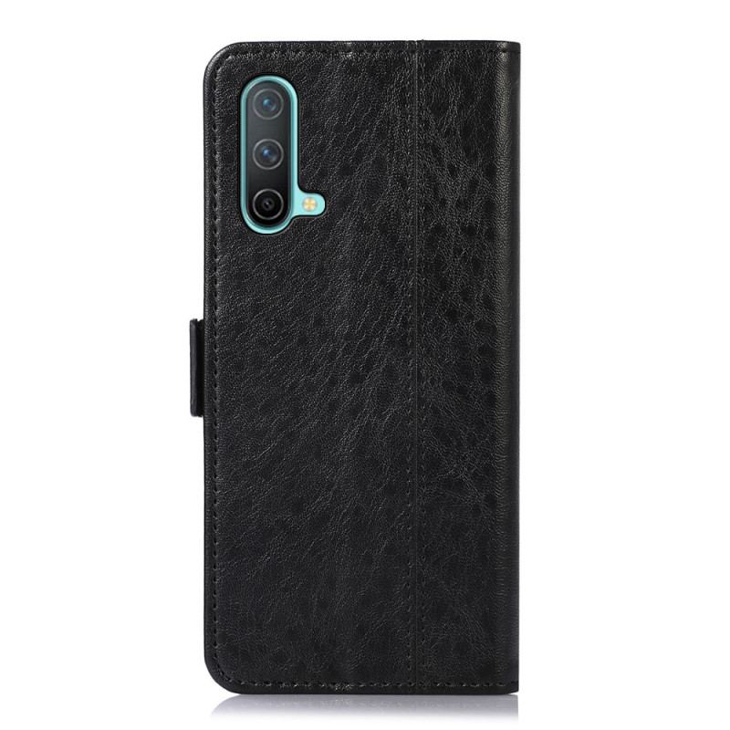 Læder Cover OnePlus Nord CE 5G Subtile Syninger