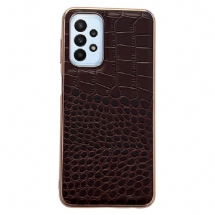 Cover Samsung Galaxy A23 5G Ægte Crocodile Texture Læder