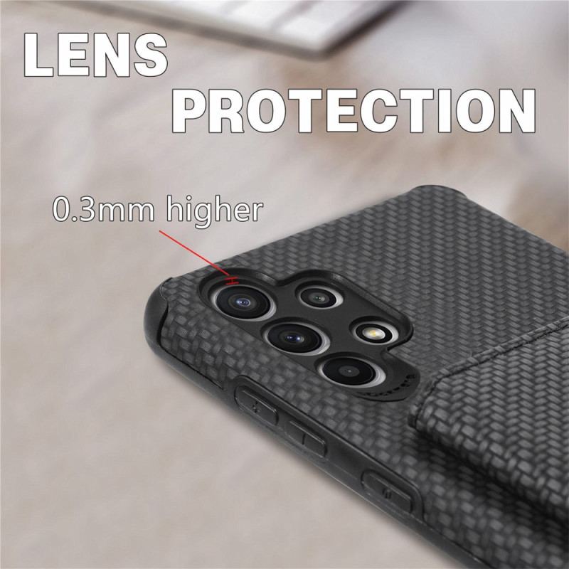 Cover Samsung Galaxy A23 5G Carbon Fiber Kortholder