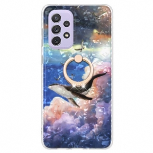 Cover Samsung Galaxy A23 5G Hval Med Ring-støtte