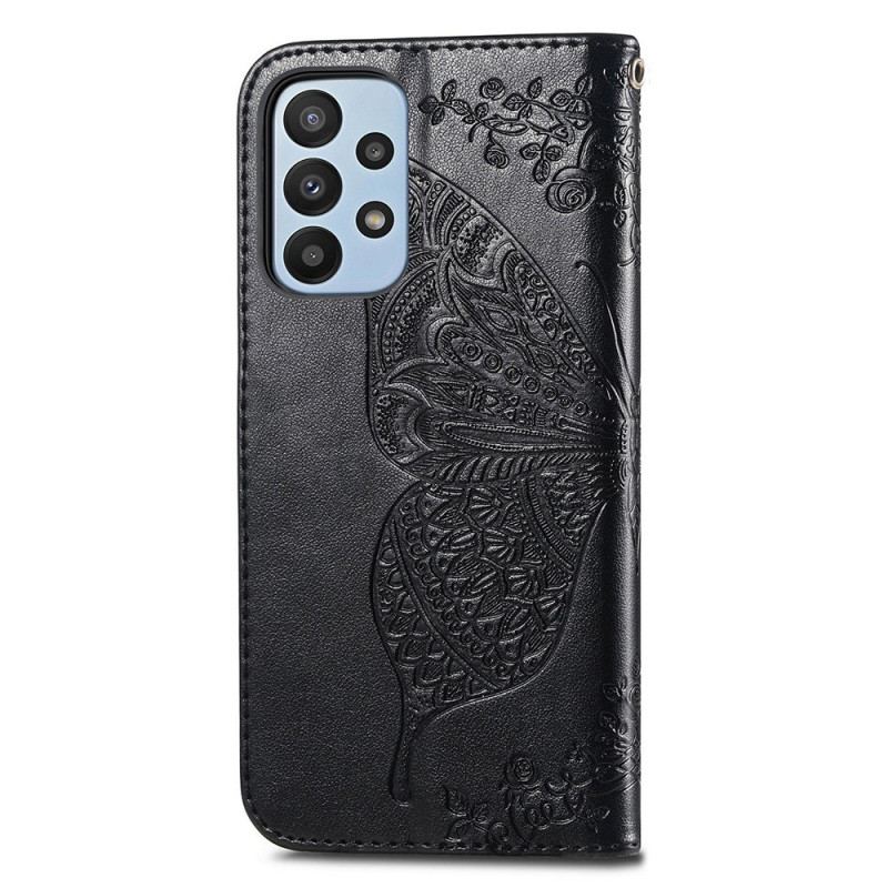 Flip Cover Samsung Galaxy A23 5G Barok Sommerfugl