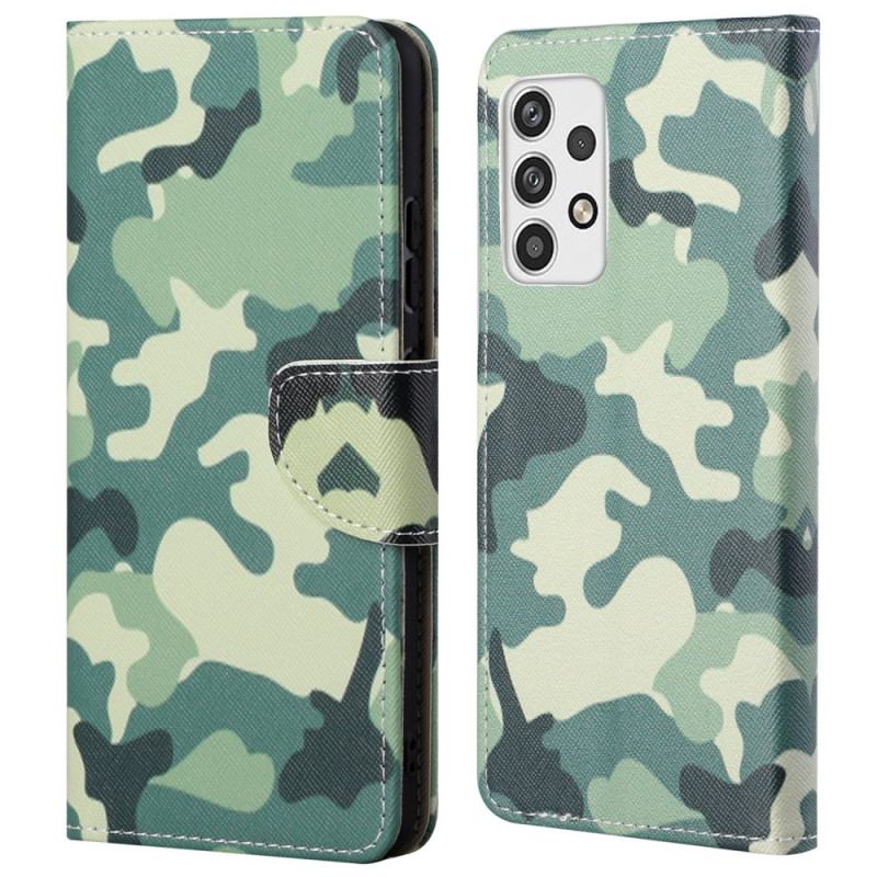 Flip Cover Samsung Galaxy A23 5G Militær Camouflage