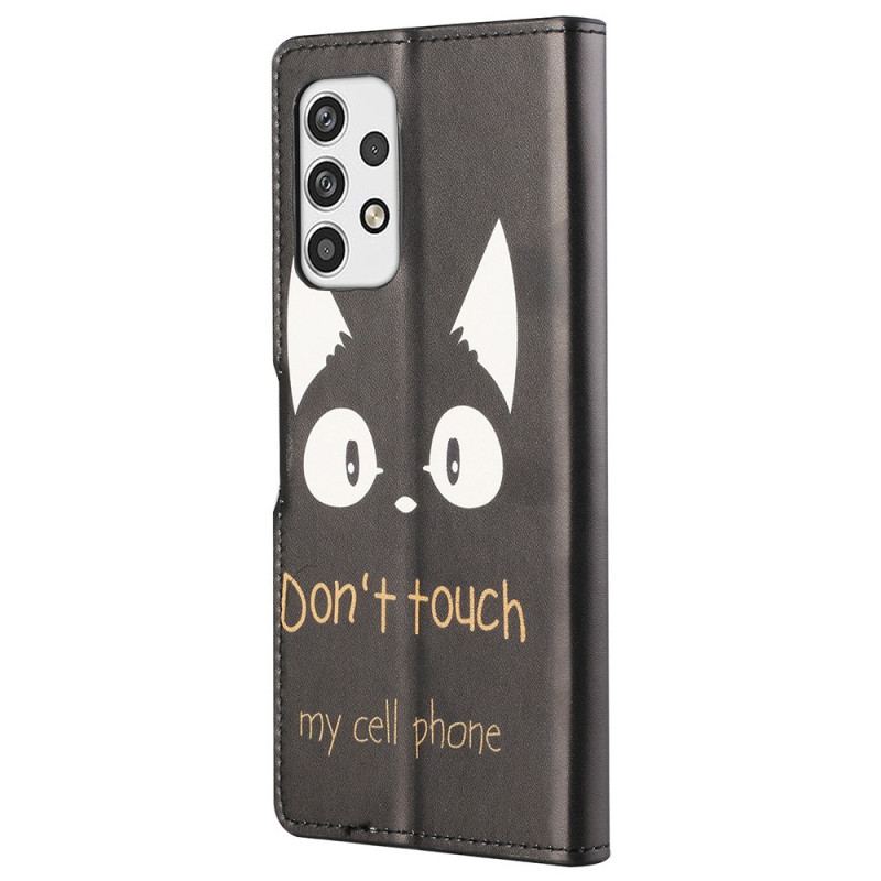 Flip Cover Samsung Galaxy A23 5G Rør Ikke Ved Min Mobiltelefon