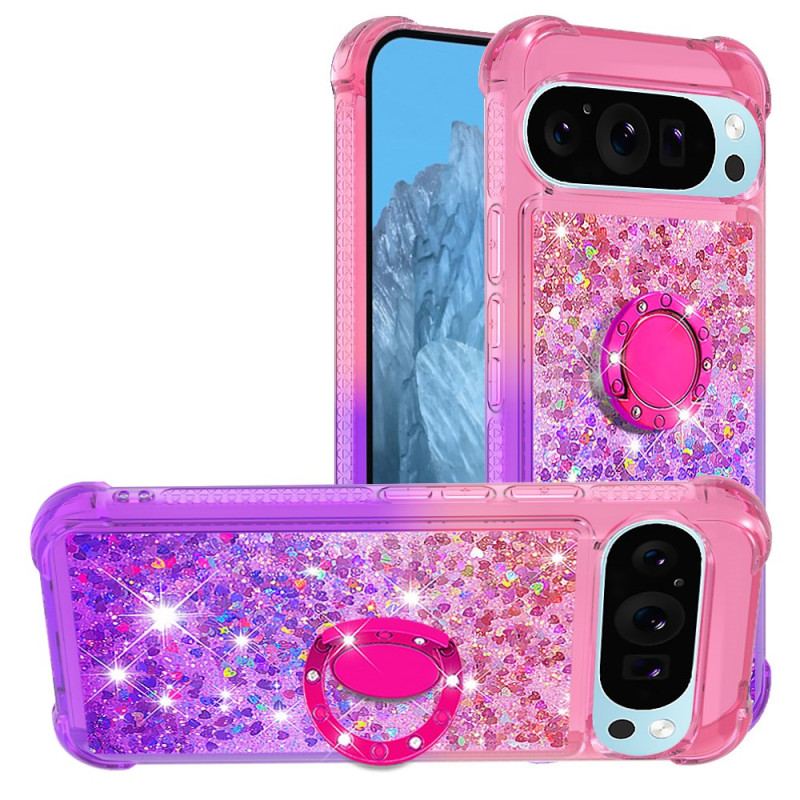 Cover Google Pixel 9 Pro Xl Glitter Gradient Support Ring