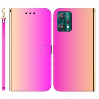 Flip Cover Realme 9 Pro Plus Spejlcover I Imiteret Læder