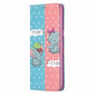 Cover Samsung Galaxy A72 4G / A72 5G Flip Cover Baby Elefanter
