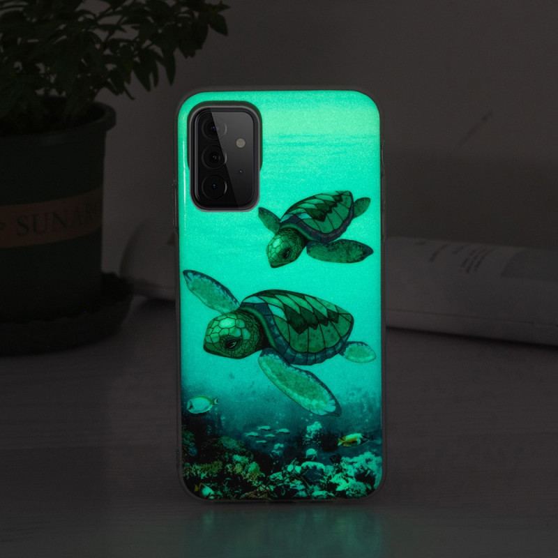 Cover Samsung Galaxy A72 4G / A72 5G Fluorescerende Skildpadder