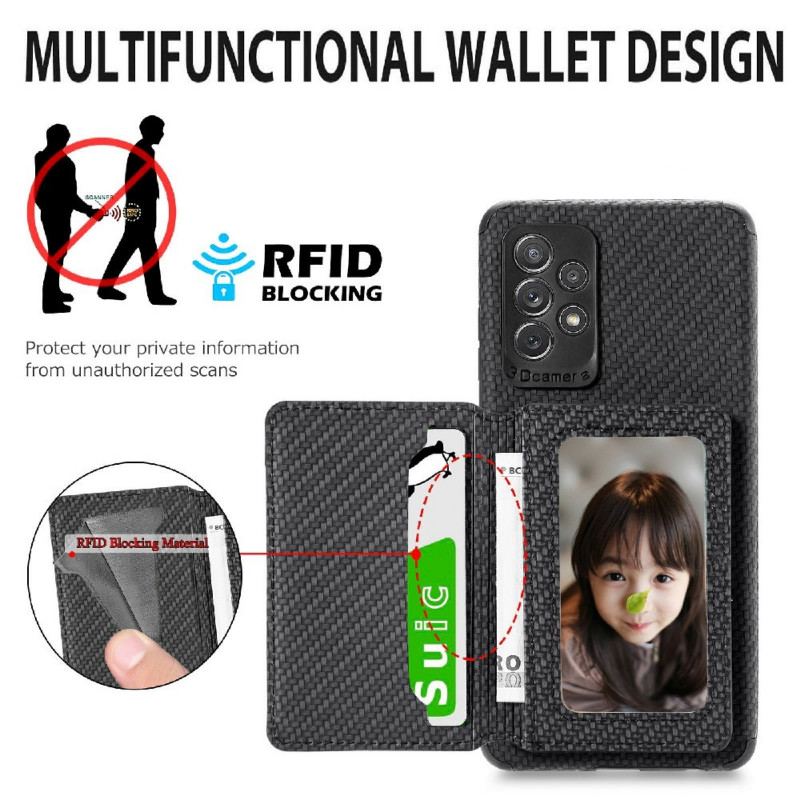 Cover Samsung Galaxy A72 4G / A72 5G Rfid Kortholder Beslag