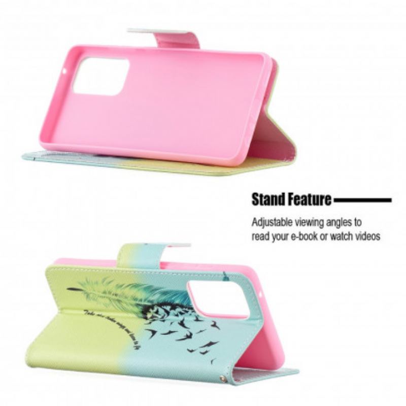 Flip Cover Samsung Galaxy A72 4G / A72 5G Lære At Flyve