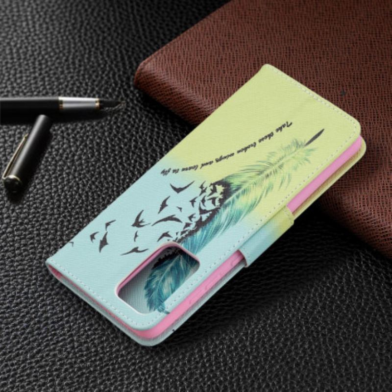 Flip Cover Samsung Galaxy A72 4G / A72 5G Lære At Flyve