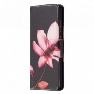 Flip Cover Samsung Galaxy A72 4G / A72 5G Lyserød Blomst