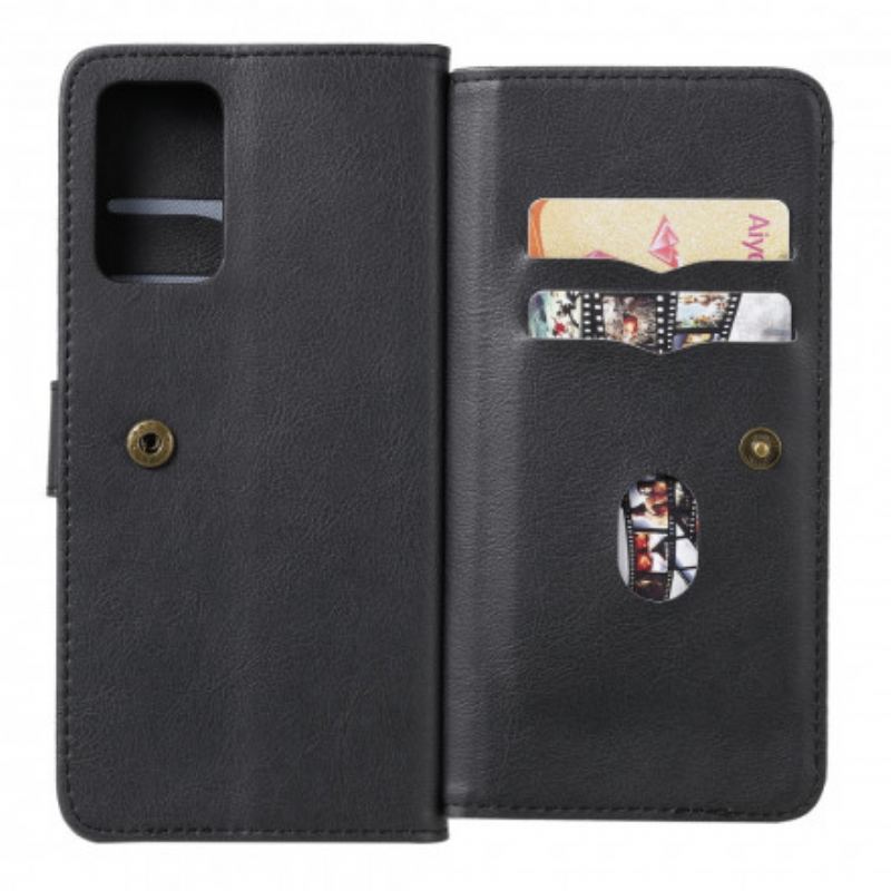 Flip Cover Samsung Galaxy A72 4G / A72 5G Multifunktions 10 Kortholder