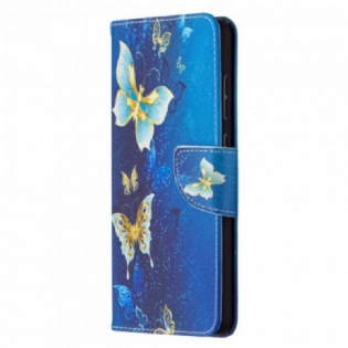 Flip Cover Samsung Galaxy A72 4G / A72 5G Sommerfugle Konger