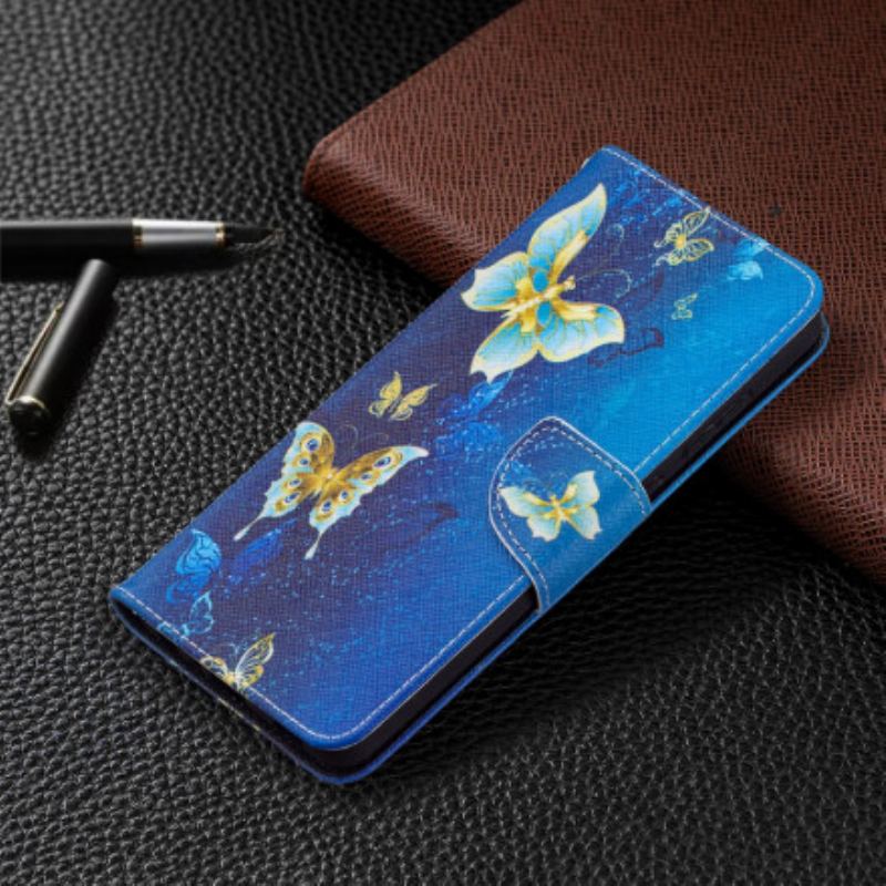 Flip Cover Samsung Galaxy A72 4G / A72 5G Sommerfugle Konger