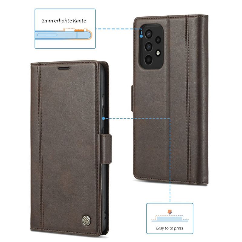 Læder Cover Samsung Galaxy A72 4G / A72 5G Dobbeltlås Lc.imeeke