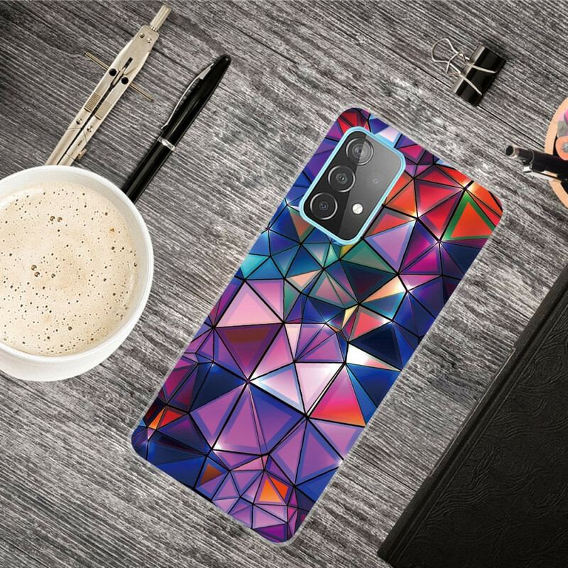 Mobilcover Samsung Galaxy A72 4G / A72 5G Fleksibel Geometri