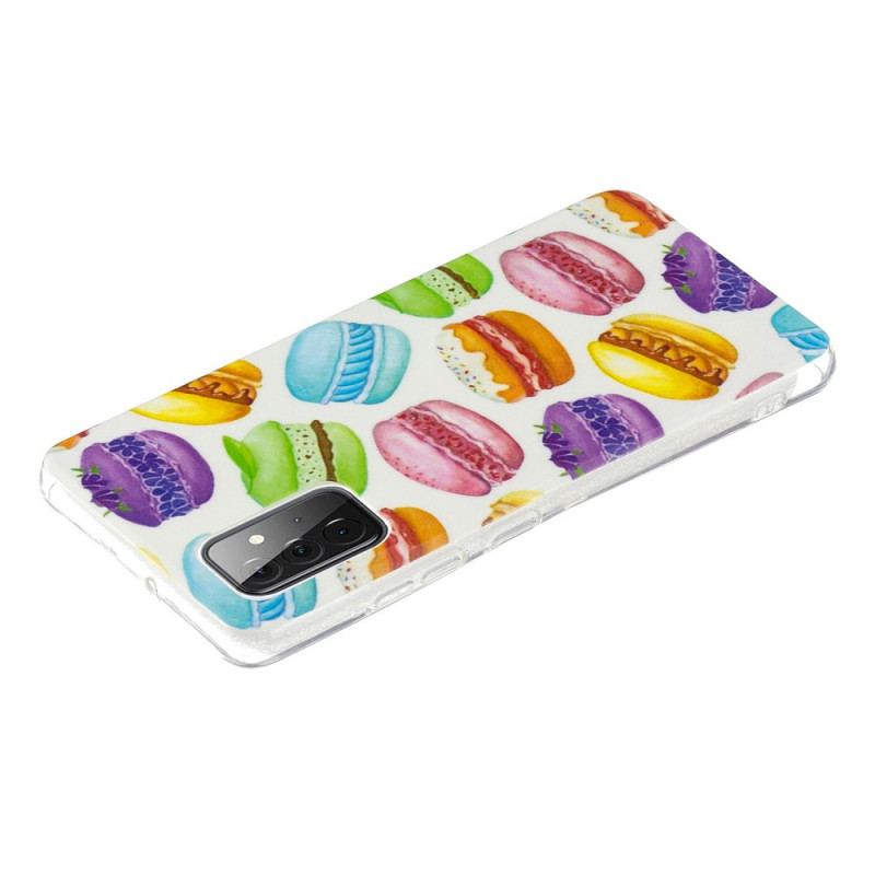 Mobilcover Samsung Galaxy A72 4G / A72 5G Fluorescerende Makroner