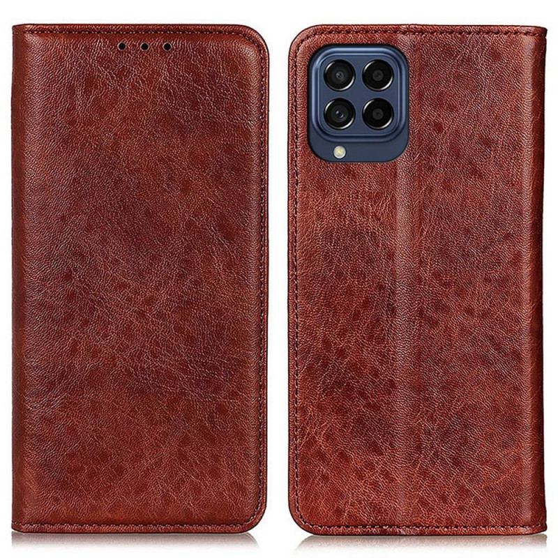 Cover Samsung Galaxy M53 5G Flip Cover Læder Tekstur