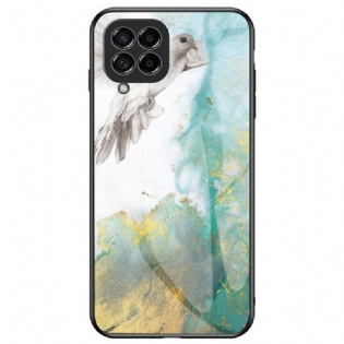Cover Samsung Galaxy M53 5G Marmor Hærdet Glas