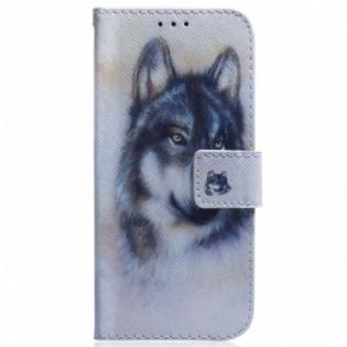 Flip Cover Samsung Galaxy M53 5G Akvarel Hund