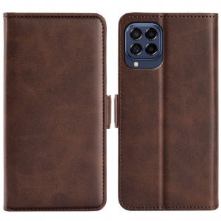 Flip Cover Samsung Galaxy M53 5G Læder Cover Dobbelt Klap