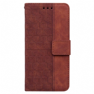 Flip Cover Samsung Galaxy M53 5G Med Snor Strappy Mønster