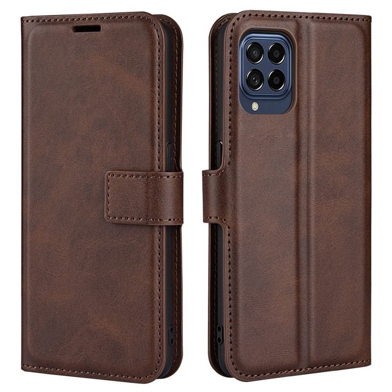 Flip Cover Samsung Galaxy M53 5G Slank Ekstrem Lædereffekt