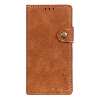 Læder Cover Samsung Galaxy M53 5G Kunstnerisk Knap