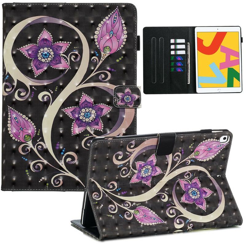 Flip Cover iPad 10.2" (2020) (2019) Blomster