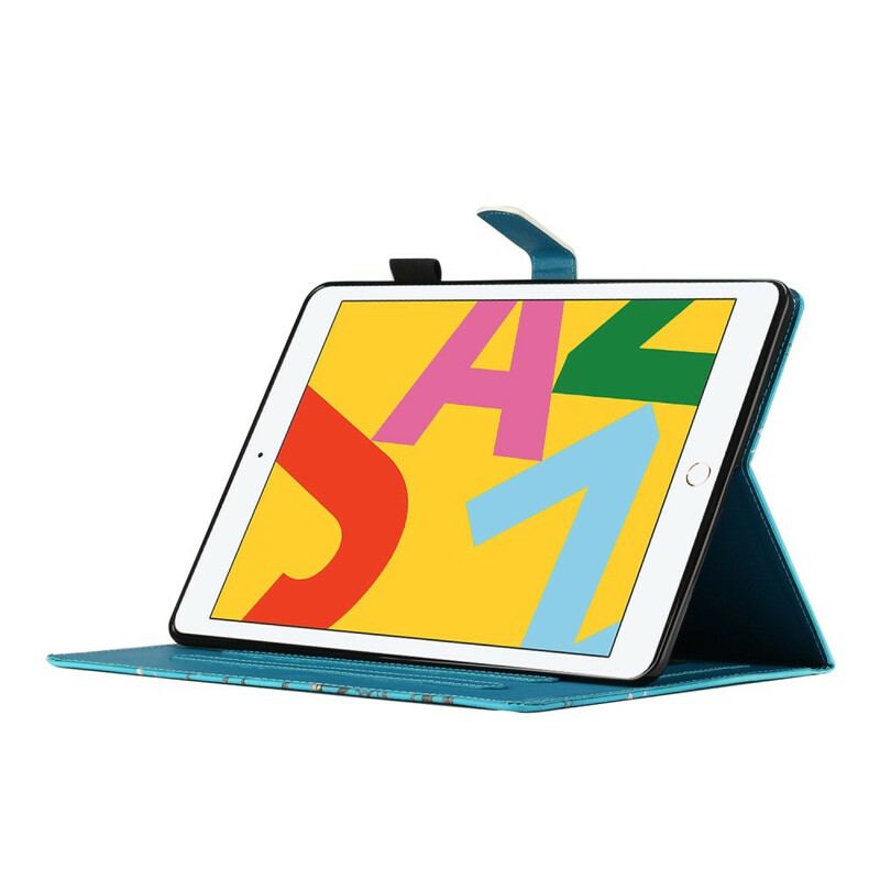 Flip Cover iPad 10.2" (2020) (2019) Blomstret