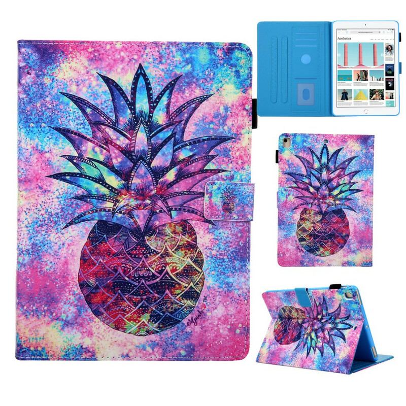 Flip Cover iPad 10.2" (2020) (2019) Funky Ananas