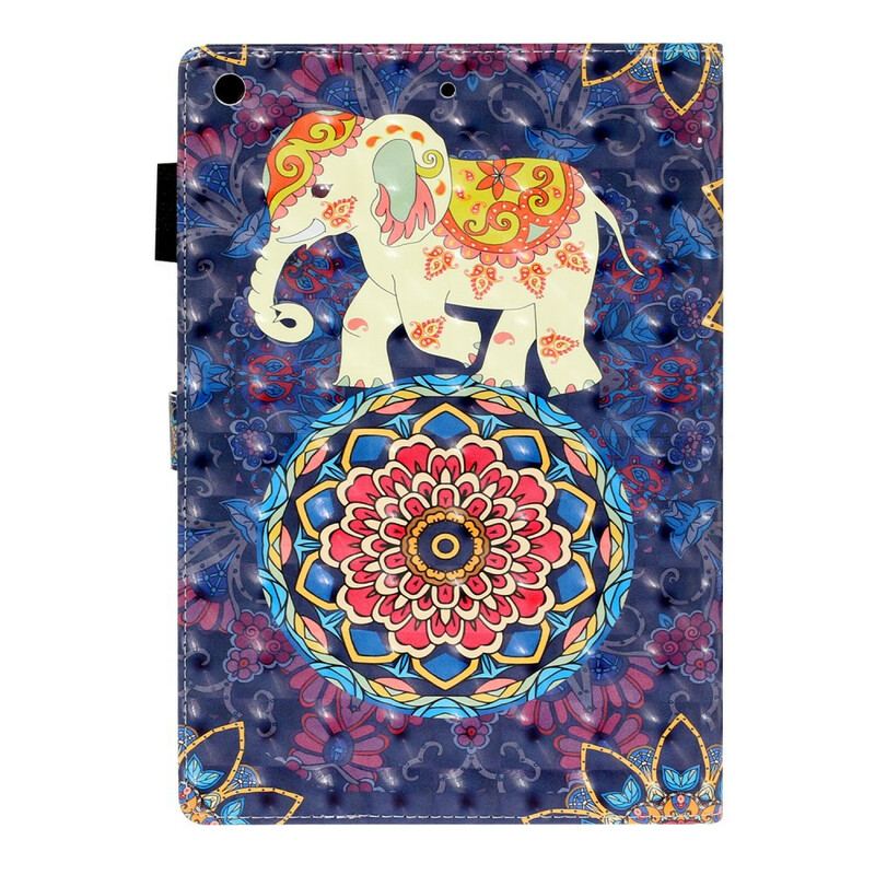 Flip Cover iPad 10.2" (2020) (2019) Indiske Elefanter