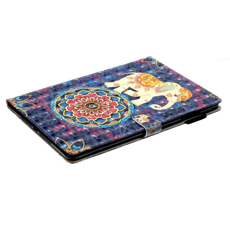 Flip Cover iPad 10.2" (2020) (2019) Indiske Elefanter