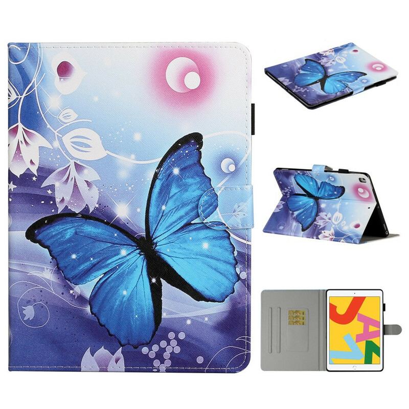 Flip Cover iPad 10.2" (2020) (2019) Magisk Sommerfugl