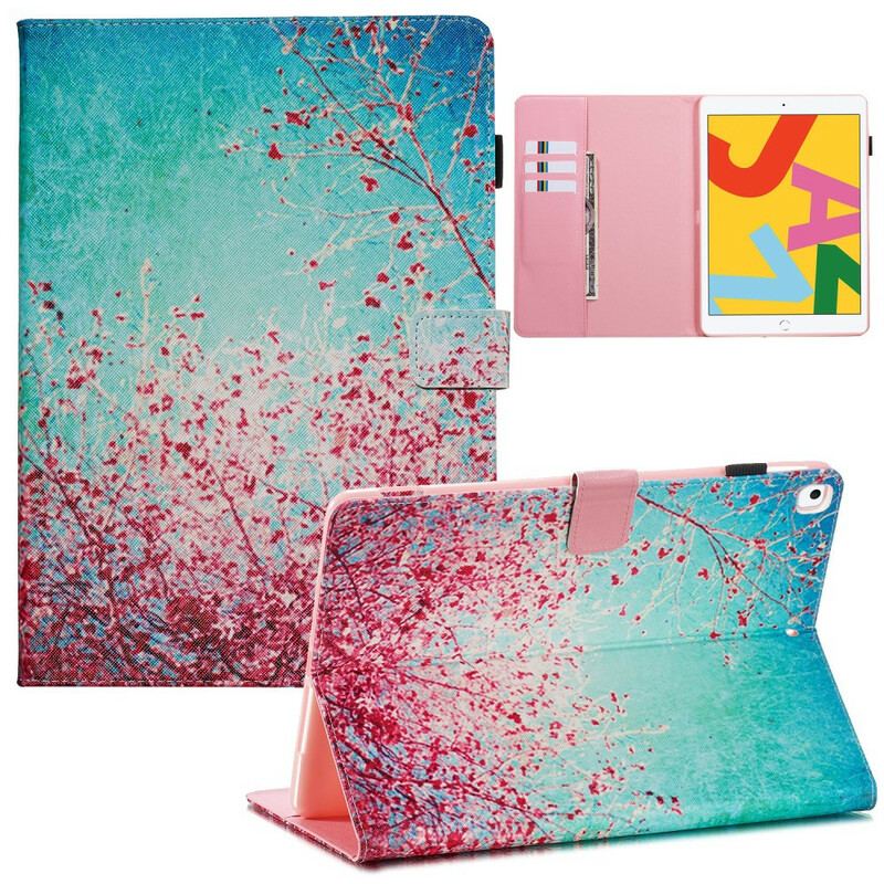Flip Cover iPad 10.2" (2020) (2019) Røde Grene