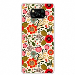 Cover Poco X3 / X3 Pro / X3 NFC Blomstertapet