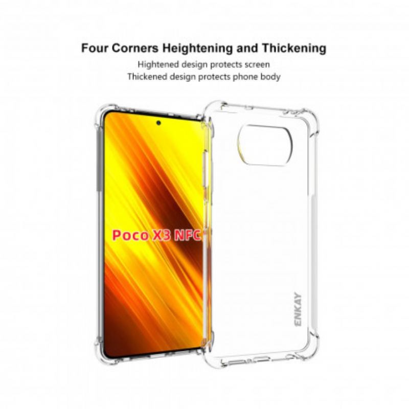 Cover Poco X3 / X3 Pro / X3 NFC Gennemsigtig Enkay