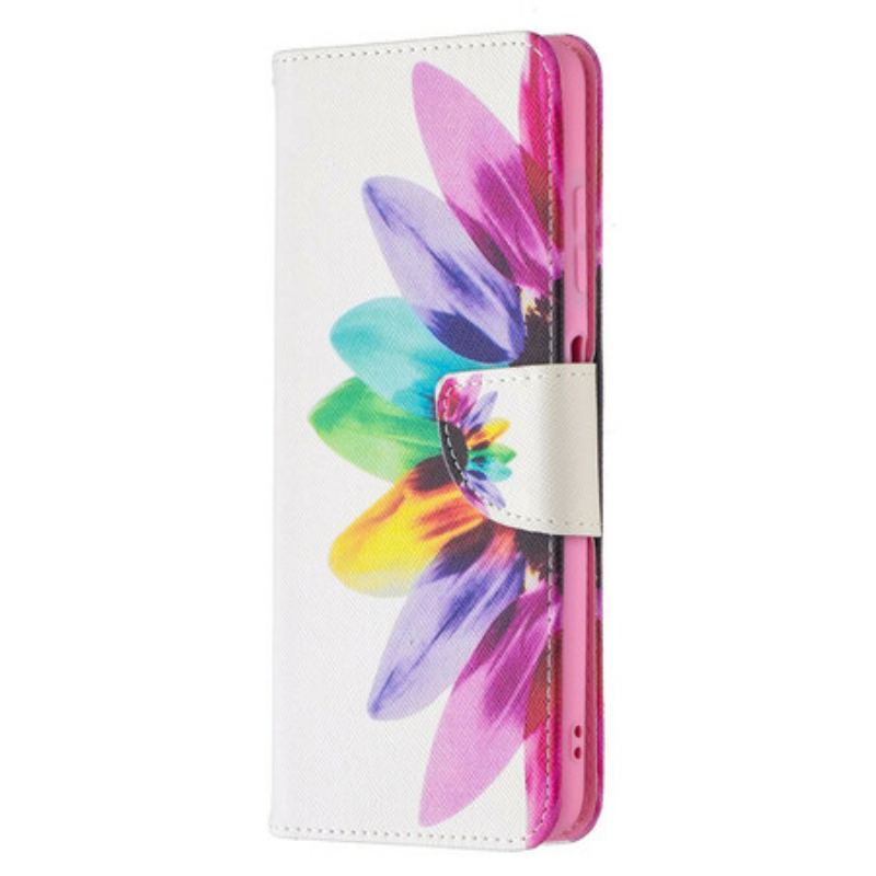 Flip Cover Poco X3 / X3 Pro / X3 NFC Akvarel Blomst