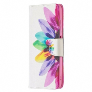 Flip Cover Poco X3 / X3 Pro / X3 NFC Akvarel Blomst