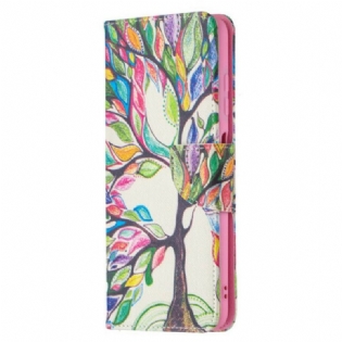 Flip Cover Poco X3 / X3 Pro / X3 NFC Farverigt Træ