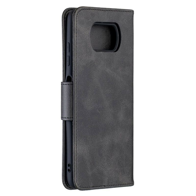 Flip Cover Poco X3 / X3 Pro / X3 NFC Læder Cover Glat Flap Skrå