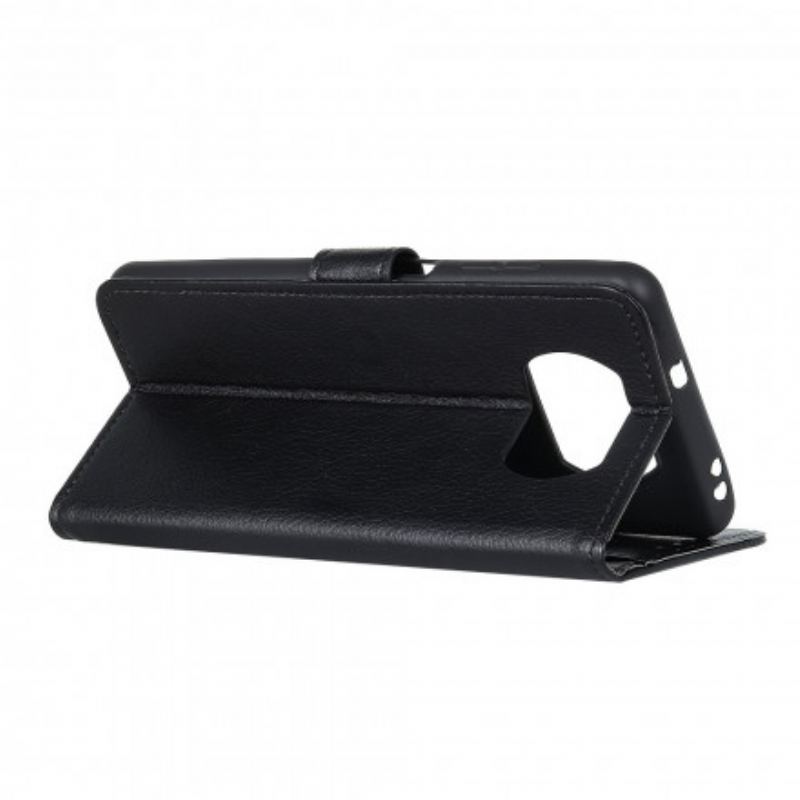 Flip Cover Poco X3 / X3 Pro / X3 NFC Litchi Imiteret Læder