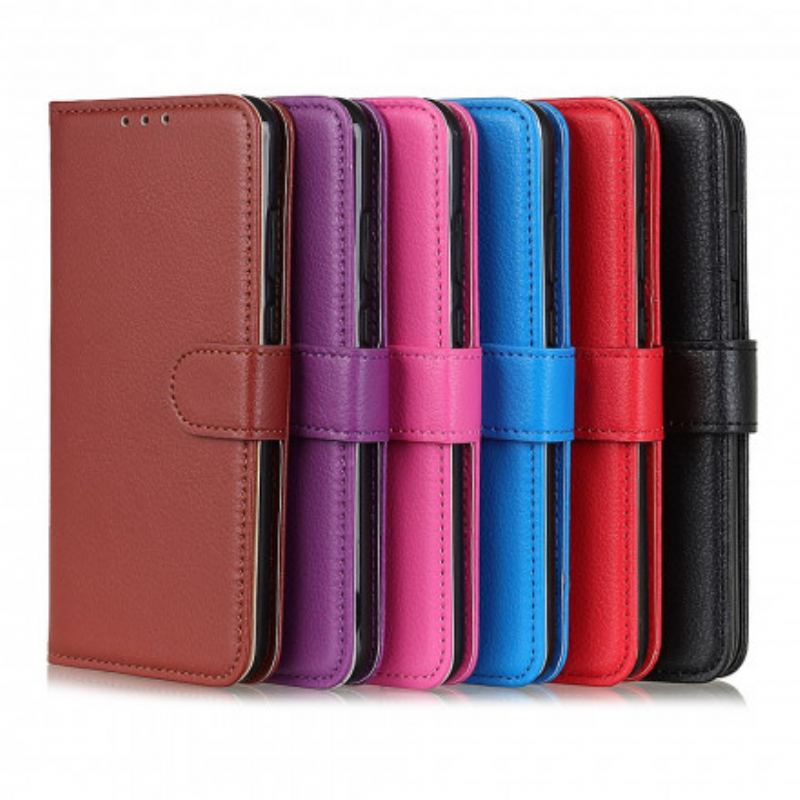 Flip Cover Poco X3 / X3 Pro / X3 NFC Litchi Imiteret Læder
