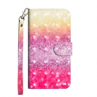 Flip Cover Poco X3 / X3 Pro / X3 NFC Magenta Glitter Gradient